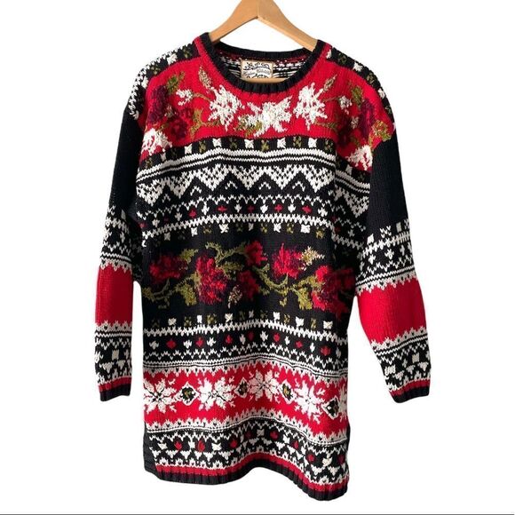 Vintage Heirloom Collectibles Embroidered Sweater size Large - Picture 1 of 11